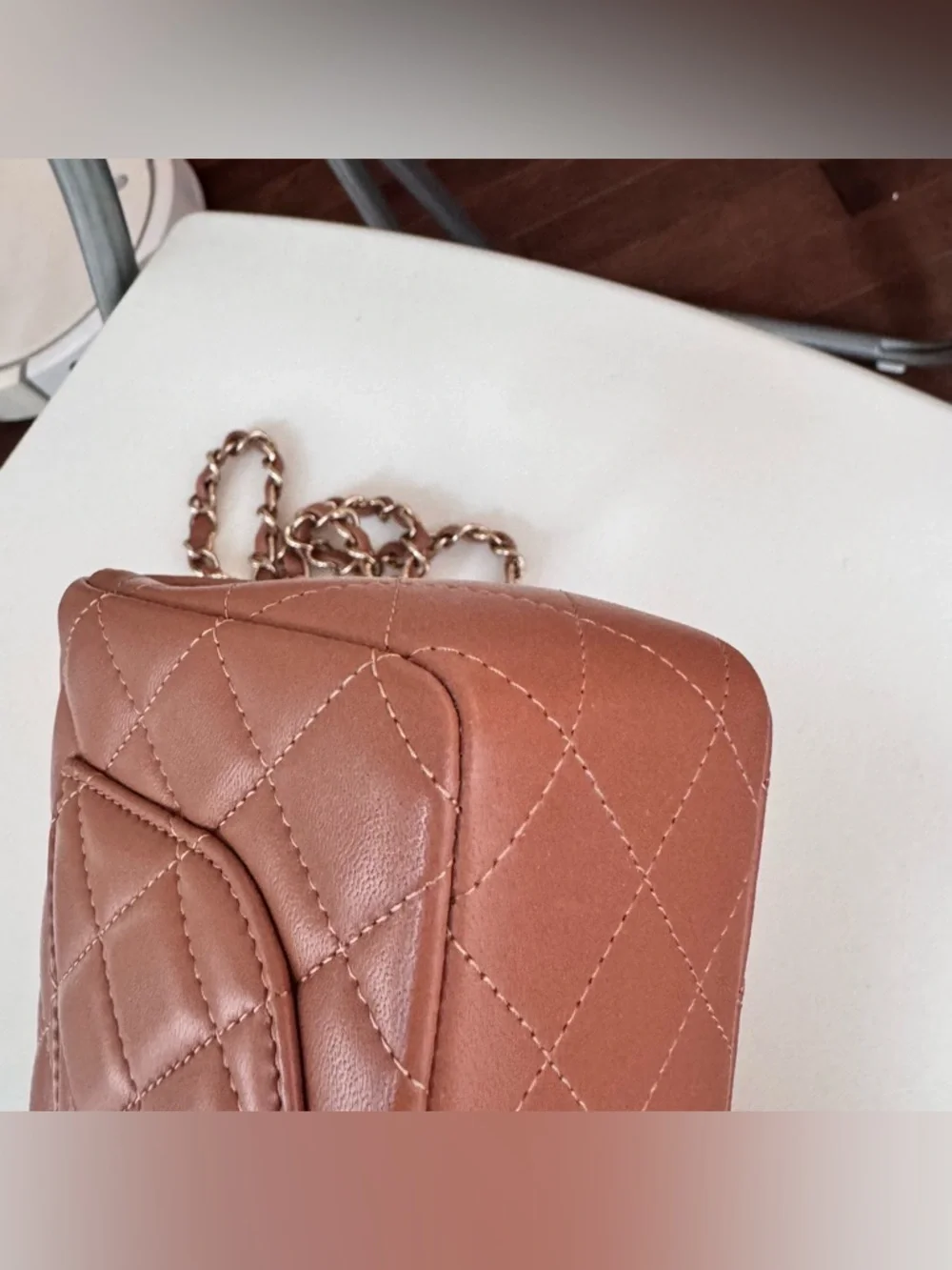 Chanel Classic Flap Mini Rectangular Caramel - Picture 10 of 16